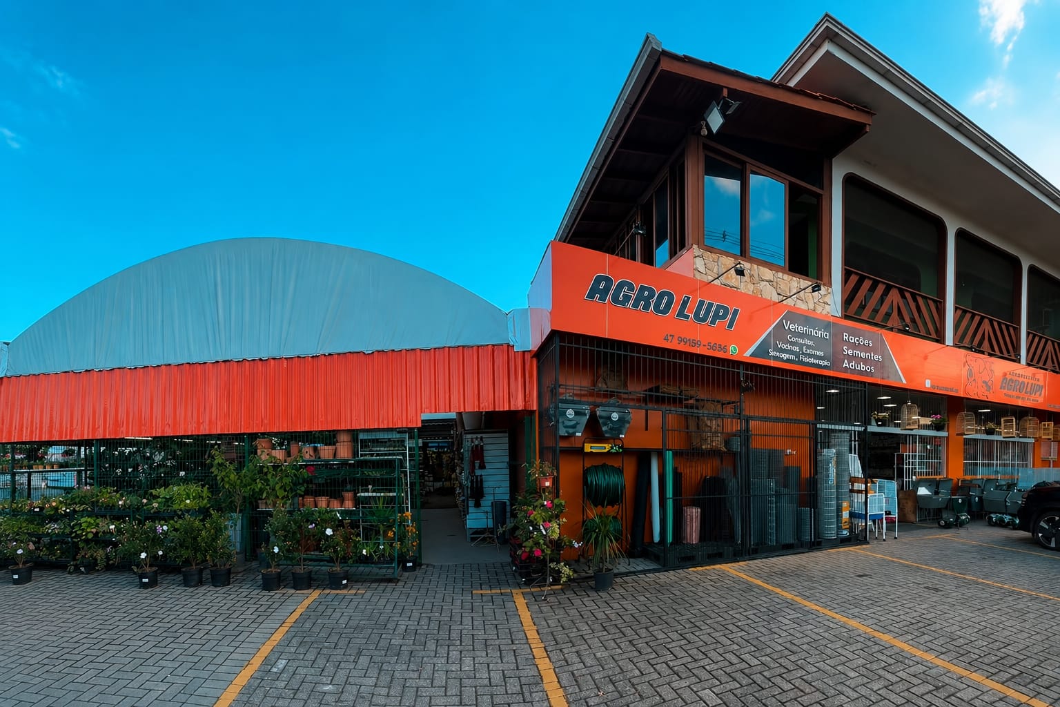 Fachada da Agropecuária Agro Lupi em Joinville